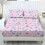 Twin XL Sheet Set Soft Cooling Polyester Butterfly Pink 1