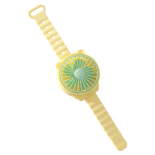 Watch Fan Battery-Powered Portable Mini Fan Yellow
