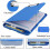 Clipboard 8.5" x 11" with storage and pen holder 3