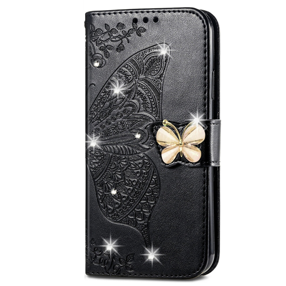 Iphone 12 Pro And 12 Butterfly-Embossed Pu Leather Flip 975221412225