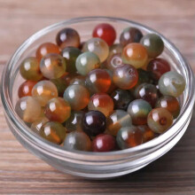 Natural Agate Colorful Stone Round 4mm 6mm 8mm 10mm 12mm Loose Beads Lot-Peacock Agate-12mm 10pcs