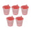 Galvanized Metal Ice Bucket with Handle Pink 5 Pcs 1