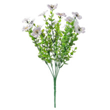 2 Pcs 14.5" UV-Resistant Silk Forget-Me-Not Flowers for Vase, Wedding, Valentine’s—Compatible with Standard Vases