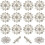 Clear Rhinestone Flower Buttons 20mm 30 pcs 1