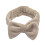 Bowknot Headband Solid Color Wide Plush Headband Light 1