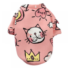Dog Sweater for Small Dogs Cute Puppy Sweatshirt Color Vibrant Doggy Cold Weather Coats Cartoon Pattern Pet Clothes XS-XL