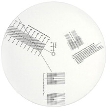 Vinyl Record Pickup Calibration Plate with Protractor and