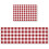 Kitchen Rug Set Red White Buffalo Plaid 2 pcs 1