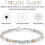 Women's Beaded Boho Bracelet Silver Gold 7+1 inch 4