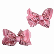 Girls' Smooth Grosgrain Ribbon Bow Alligator Clip Light Pink