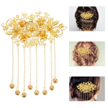 Chinese Retro Hairpins Golden Alloy Set for Women