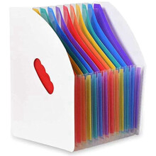 Extended File Holder Folder Vertical A4 Vertical File Storage Basket Desktop 13 Pocket File Holder