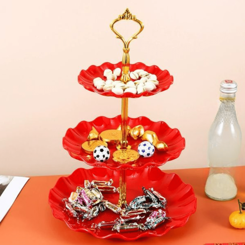 Cupcake Stand 3-Tier Serving Tray for Desserts and Fruit