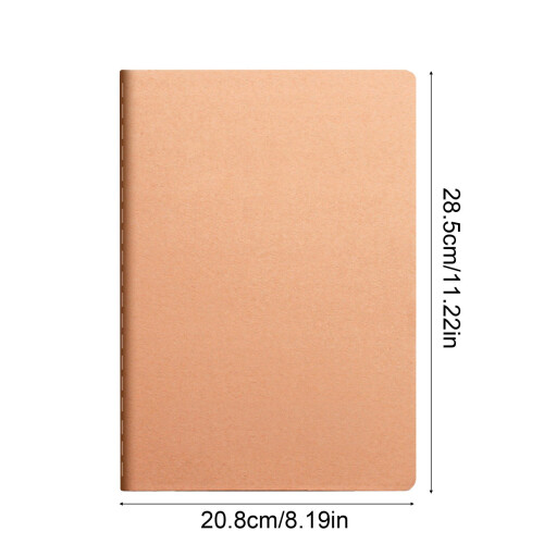 Kraft Paper Notebook A5 Grid 60 Pages 2