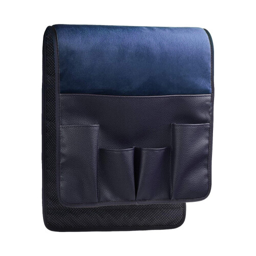 PU Leather Sofa Armrest Organizer with 1 Large and 4 Small