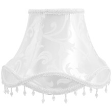 White Cloth Metal Retro Lampshade for Table Lamp 11.8 x 7.9