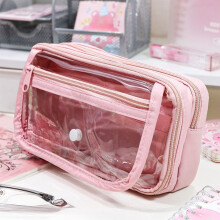 Pencil Pouch Large Capacity Transparent Multi-Layer