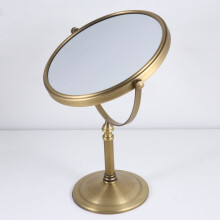 Round Tabletop Vanity Mirror with Glass Magnification 1 Pack