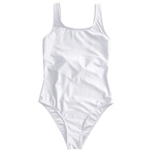 Women's white monokini one-piece swimwear
