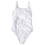 Women's white monokini one-piece swimwear 1