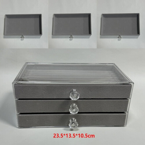 Acrylic Jewelry Box with Multi-Layer Drawers
