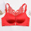 Bygelfri spets-bh med framknäppning för kvinnor, plus size 4