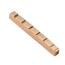 Brass Guitar Nut Slotted 6 String 43mm Golden