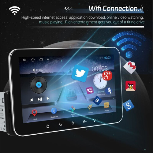7 Polegadas para Android 2G + 32G Rádio de Carro 1 Din Multimídia Player Sem Fio Carplay Android Auto WIFI  FM Estéreo de Carro 1