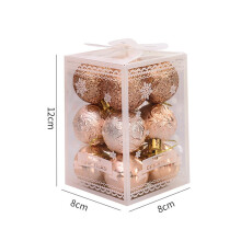 Christmas Ball Ornament Champagne Gold 12PCS
