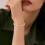 Boho Beaded Bracelet for Women Silver Gold Adjustable 7 6