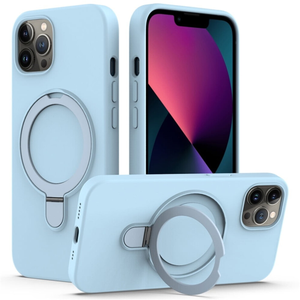 Iphone 12 Pro Magnetic Liquid Silicone Case Sky Blue 971050759326