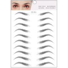 Eyebrow Stickers European Broken Design Water Transfer 10