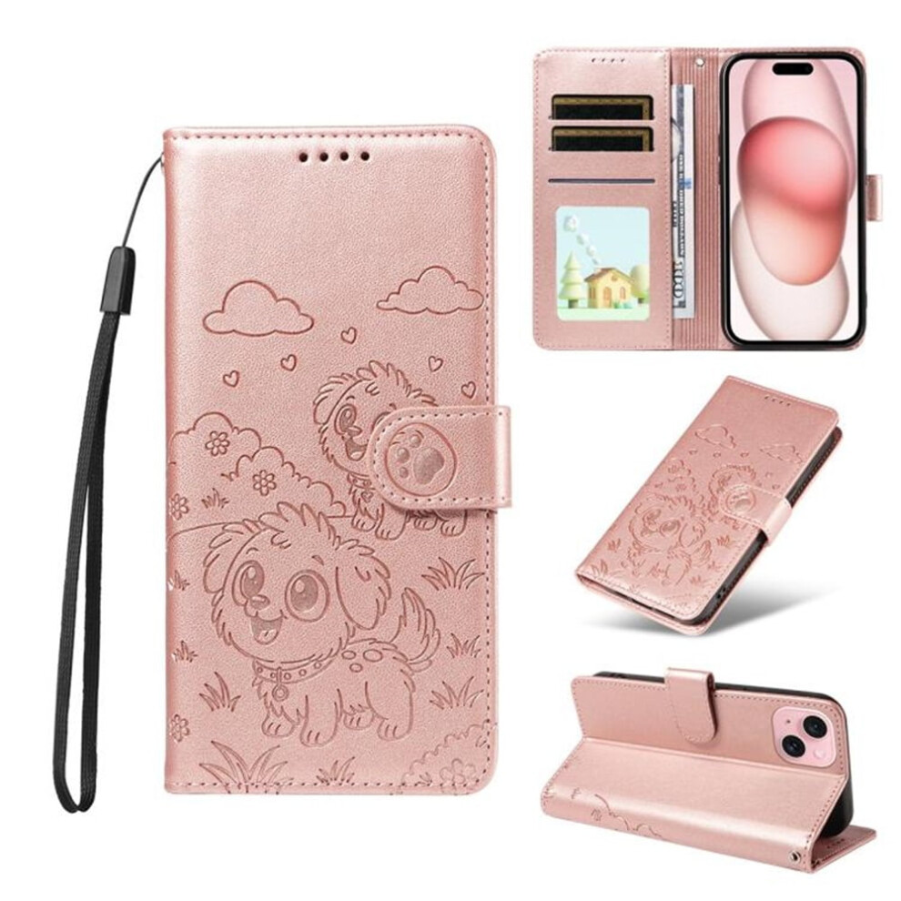 Iphone 15 Plus Leather Case With Rfid Wallet And Pink 971050411163