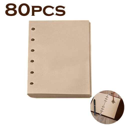 Notebook Refill Vintage Kraft Paper A6 80 Sheets