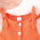 Girls' Summer Bow-Strap Romper Solid Color Elastic Waist 4