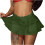 Women's High Waist Mesh Skirt Solid Color Plus Size 2