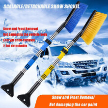 Snow Brush and Ice Scraper 32 Inch 2 Pack Detachable Handle