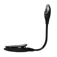 2xMini Clip Reading Light LED Reading Light Travel Light Clip Table Lamp Black, Black, 2 Pcs
