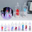 LED Electronic Candle Night Light Transparent Rose 1 Pack 6