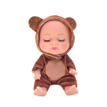 Mini Baby Doll 5 Inch Lifelike Realistic Toy with Animal