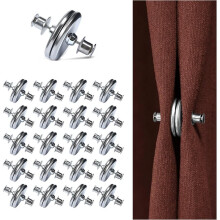 20Pairs Curtain Magnets, Curtain Magnets Closure Strong Magnetic Curtain Clips to Keep Curtain Closed for Indoor Outdoor
