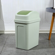 Swing Top Lid Trash Can Green 4.5 Gallon