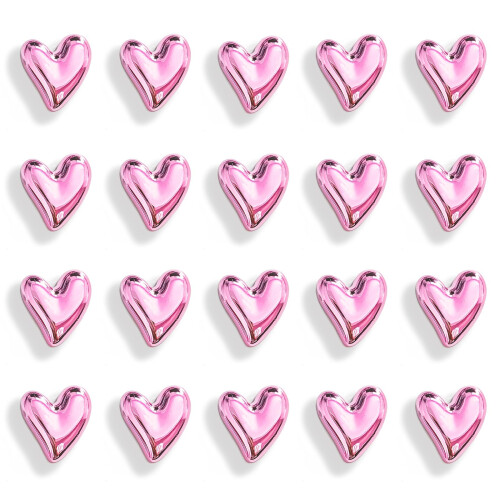 Refrigerator Magnets Pink Love Heart 12PCS