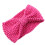 Women's Crochet Headband Solid Color Warm Bulky One Size 1