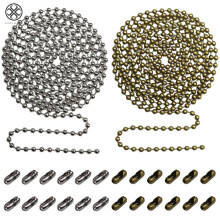 Luxtrada Perlenzugkettenverlängerung 10ft2pc Bronze Silber