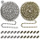 Catena di prolunga Luxtrada con perline, 3 metri, 2 pezzi, bronzo e argento 1