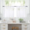 Kchsji Semi-Transparent Short Curtains Lightweight Sheer 1