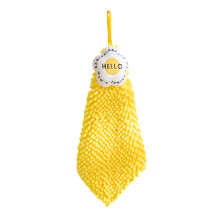 Serviettes de bain Chmadoxn, serviettes pour les mains super absorbantes, lingettes éponge, torchons de cuisine suspendus, boules de chenille -