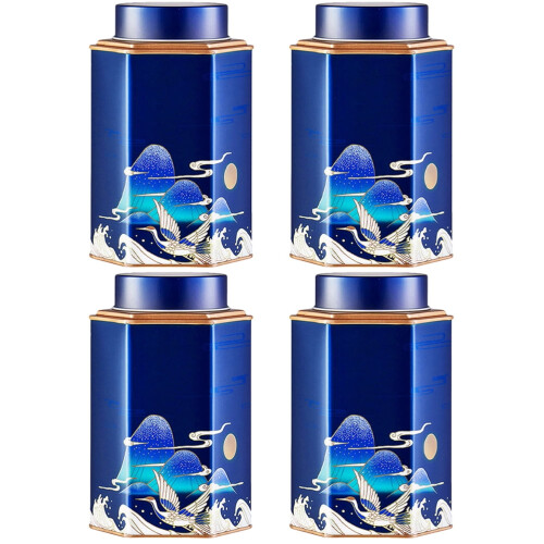 Mizh4pcs Βάζο τσαγιού από λευκοσίδηρο Μίνι δοχείο τσαγιού Χύμα δοχείο τσαγιού
