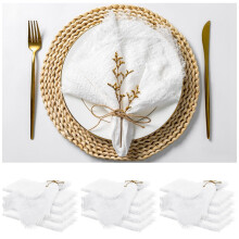 Lavender Cotton Linen Napkins 16 x 16 Inch 12 Pack